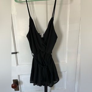 Revamped medium black romper